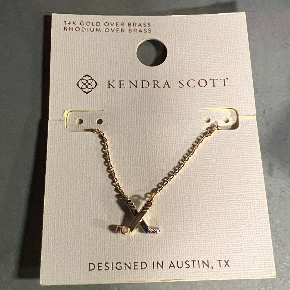 Kendra Scott Hockey Stick Pendant Necklace